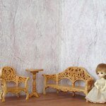 Ажурная прорезная мебель для кукол