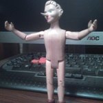 Моя первая шарнирная деревянная кукла - Буратино