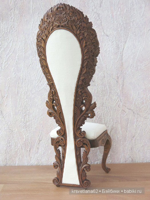 Цветочный трон с розами — Мебель для кукол и домиков: фото (фото 6)