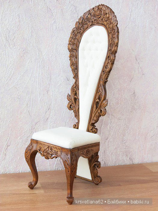 Цветочный трон с розами — Мебель для кукол и домиков: фото (фото 5)