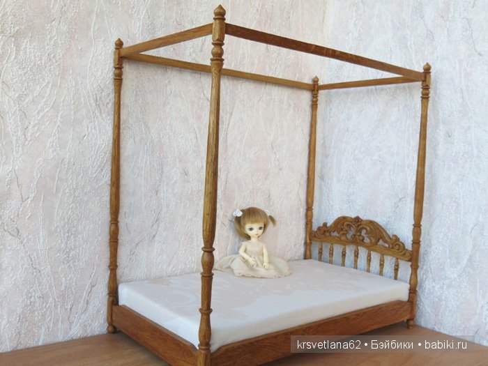 Кроватка с балдахином для куклы. Обсуждение на LiveInternet - Российский Сервис Онлайн-Дневников