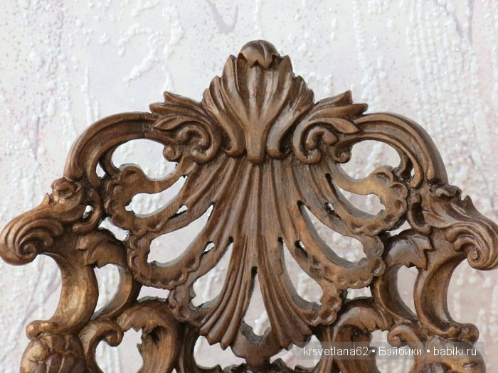 Шикарное резное кресло — Мебель для кукол и домиков: фото (фото 9)