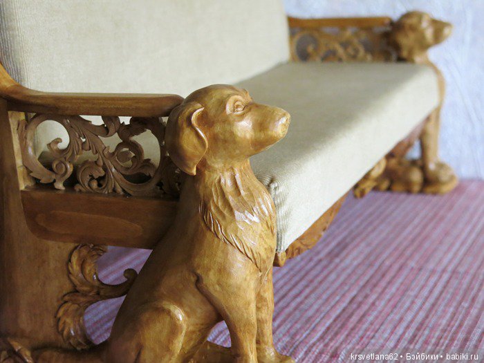 Диван для охотничьего домика для бжд кукол (фото 9)