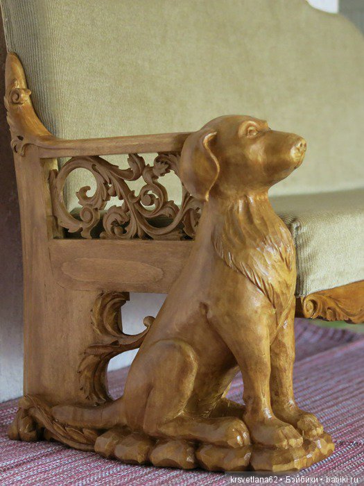 Диван для охотничьего домика для бжд кукол (фото 5)