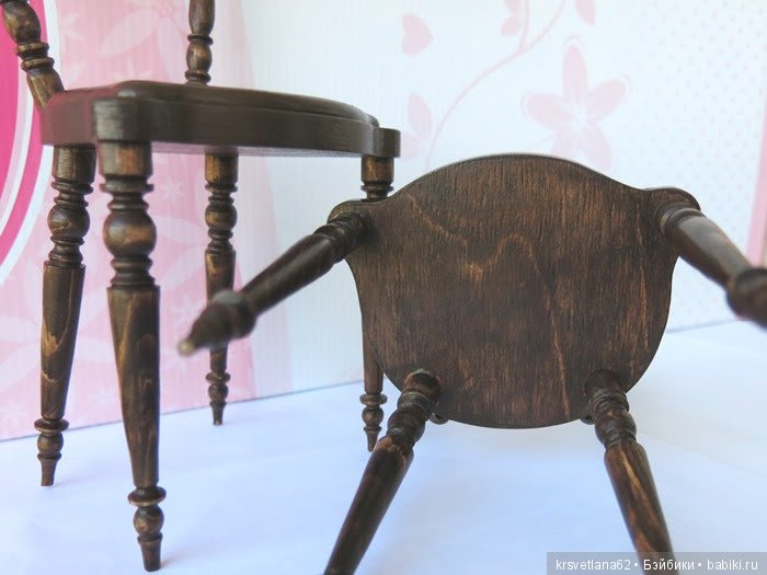 Стулья для кукол — Мебель для кукол и домиков: фото (фото 10)