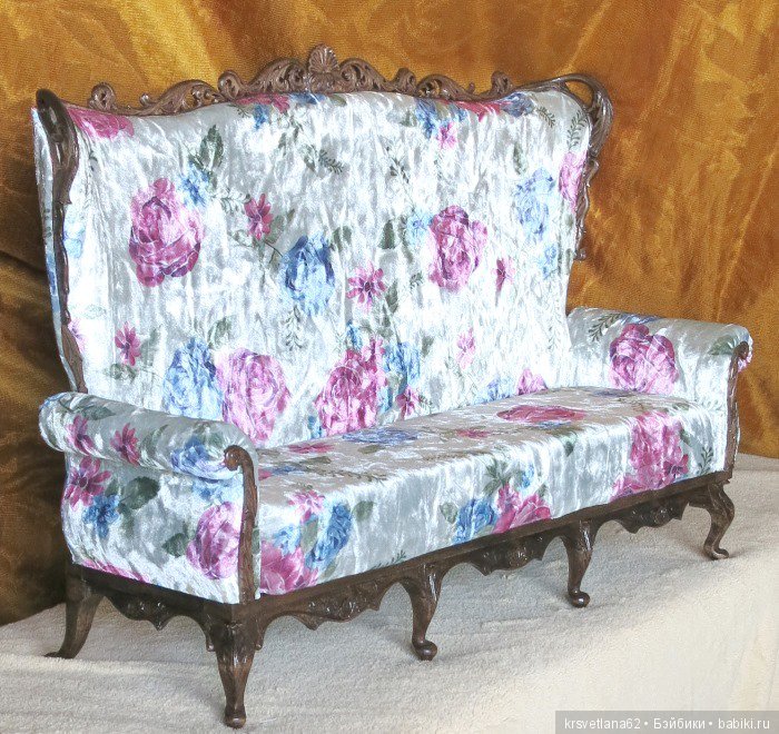 Большой диван для кукольных фотосессий (фото 7)