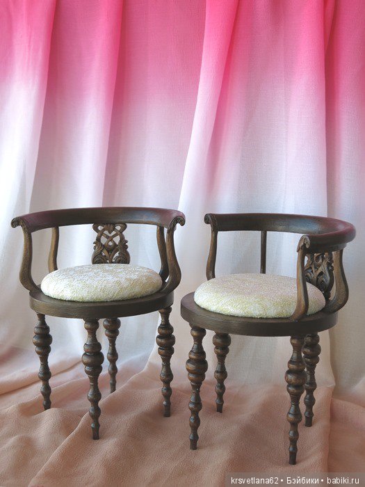 Стулья для кукол — Мебель для кукол и домиков: фото (фото 2)