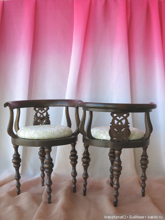 Стулья для кукол — Мебель для кукол и домиков: фото (фото 3)