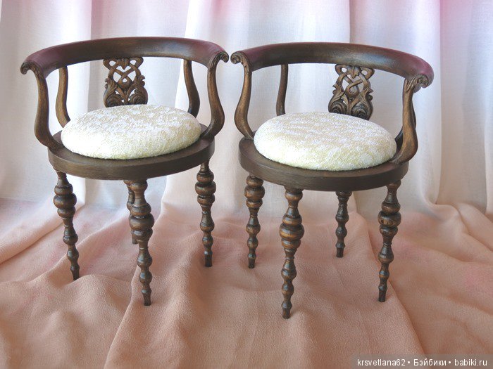 Стулья для кукол — Мебель для кукол и домиков: фото (фото 6)