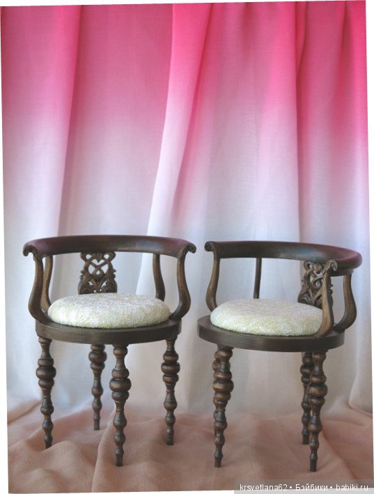 Стулья для кукол — Мебель для кукол и домиков: фото