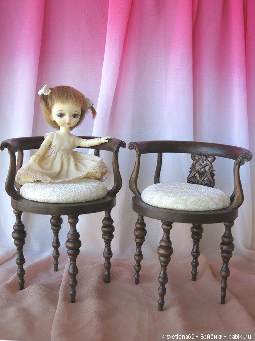 Стулья для кукол — Мебель для кукол и домиков: фото (фото 10)