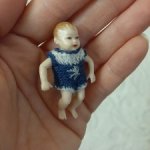 Кукла Heidi ott 1:12 малыш младенец baby для кукольного домика
