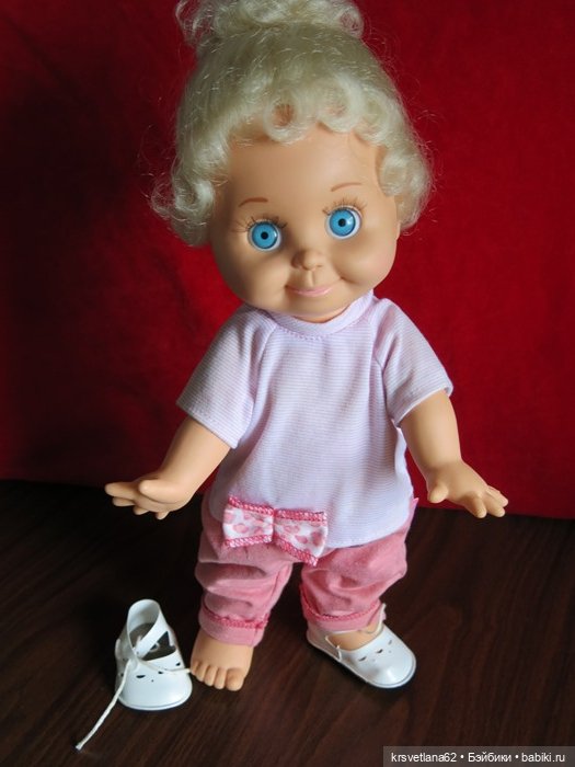 Я умею обуваться — Куклы Galoob Baby Face (Фейсинки): винтаж 90 (фото 5)
