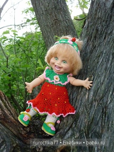 Ягода - малина... в лес меня манила... Одежда для кукол Galoob Baby Face (фото 3)