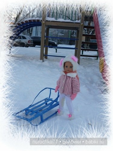 Зимняя прогулка куколки Gotz