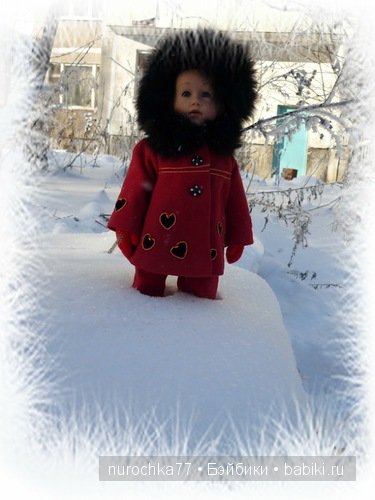 Зимняя прогулка куколки Gotz