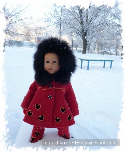 Зимняя прогулка куколки Gotz