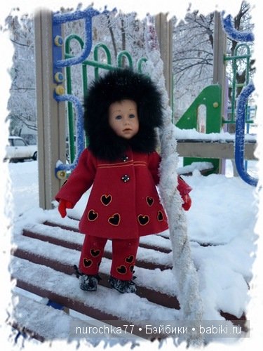 Зимняя прогулка куколки Gotz