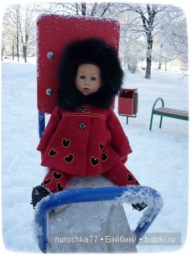 Зимняя прогулка куколки Gotz