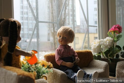 Цветы жизни. Часть 1. Куклы Люк Minouche Petitcollin и малышка от Роберта Тоннера (фото 3)
