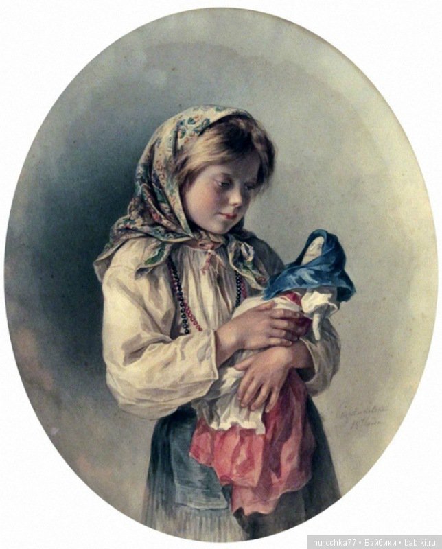Добрая живопись. Дети и куклы