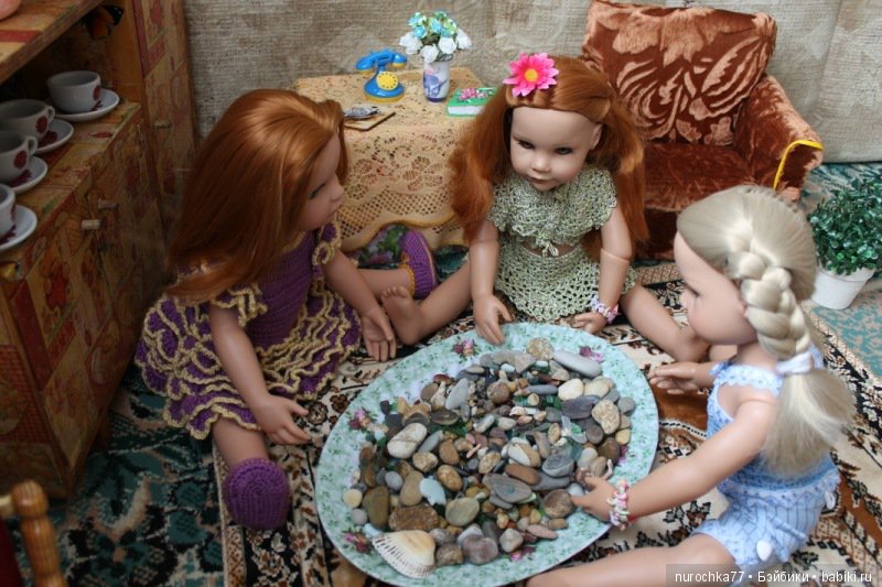 Морские камешки. Встреча кукол Готц