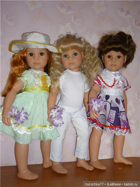 В ожидании весны.Новые платья для девочек Готц (фото 5)