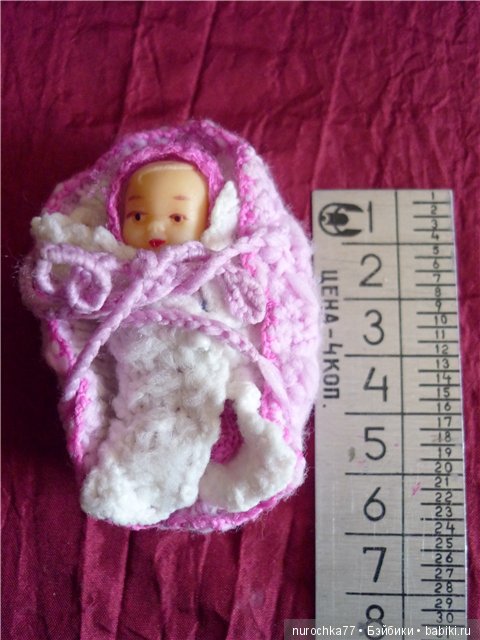 Вязанная одежда для кукол-малышей (фото 7)