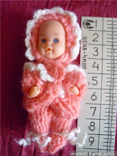 Вязанная одежда для кукол-малышей (фото 5)