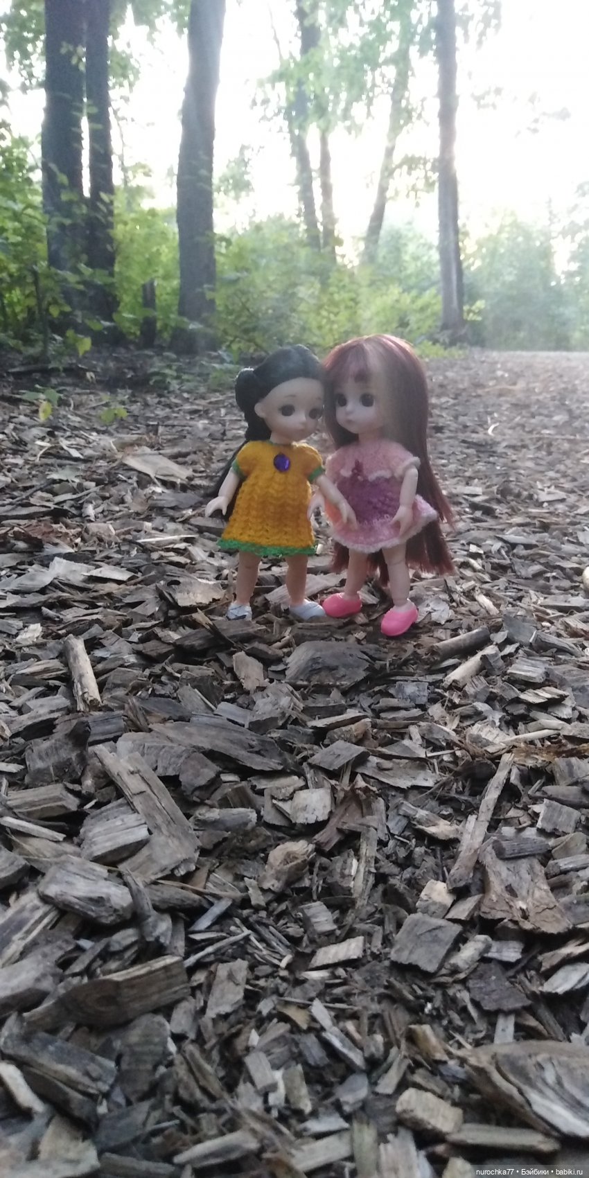 Прогулка малышек Баболи. Копытный пень и затаившаяся лягушка (фото 6)