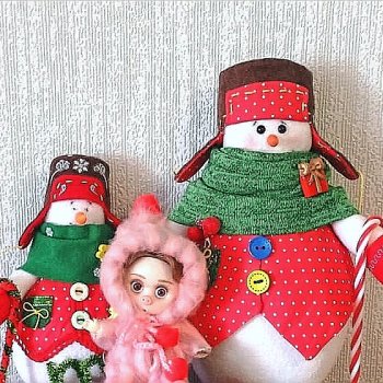 Про Нафочку. В гостях  у тёплых Снеговичков.