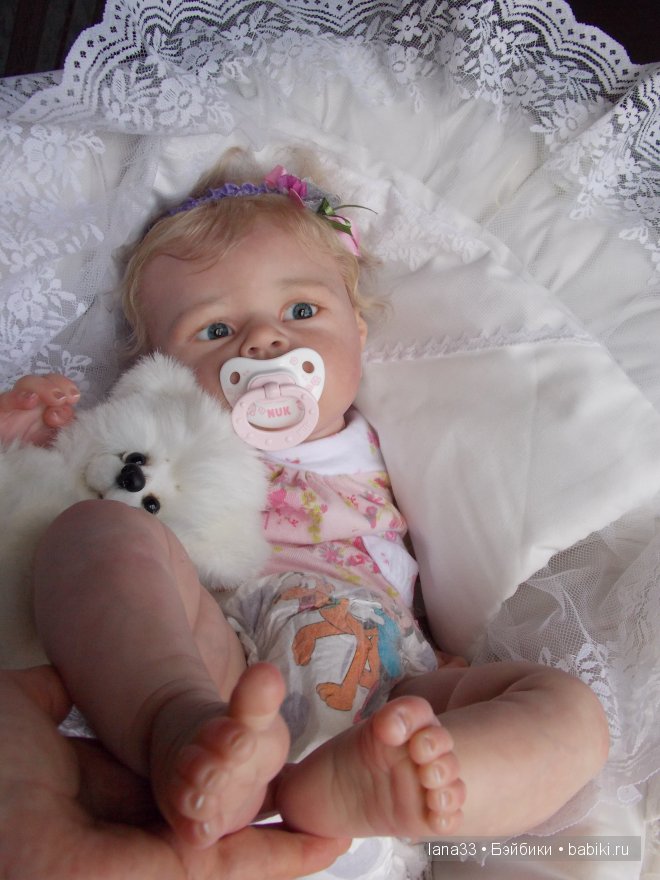 Ангелиночка, нежный ангелок, самая первая из тройняшек реборн