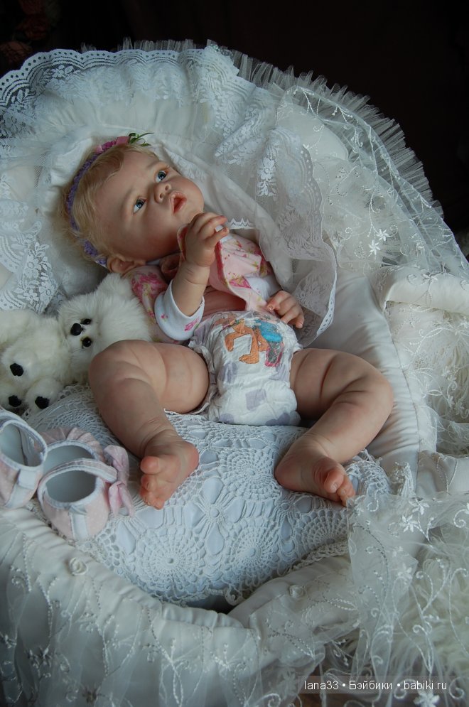 Ангелиночка, нежный ангелок, самая первая из тройняшек реборн