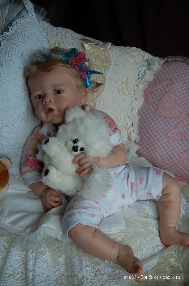 Ангелиночка, нежный ангелок, самая первая из тройняшек реборн (фото 7)