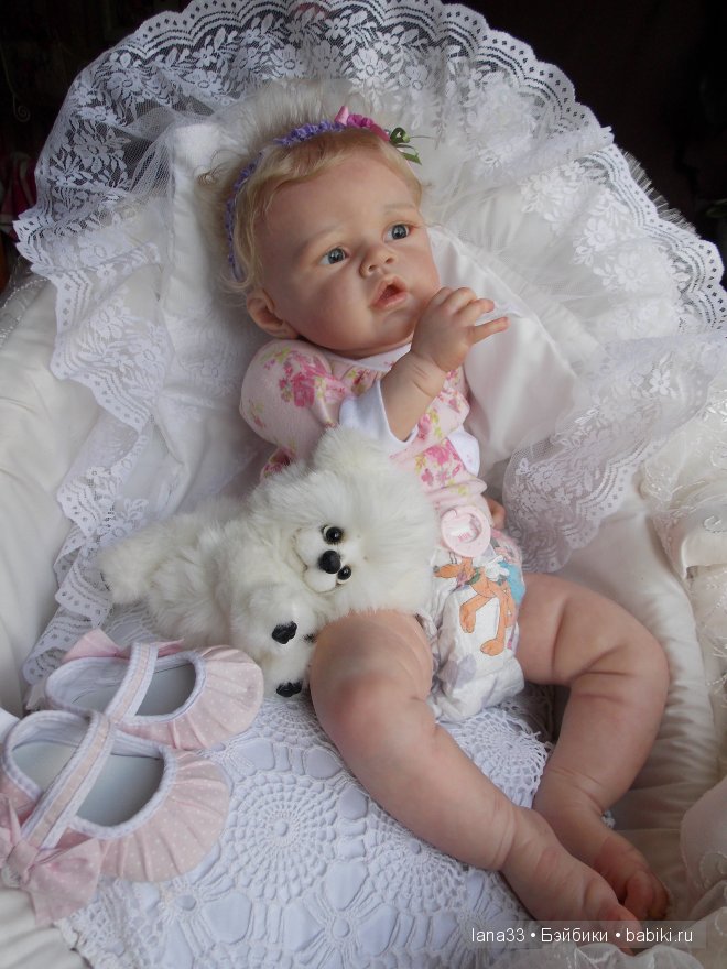 Ангелиночка, нежный ангелок, самая первая из тройняшек реборн