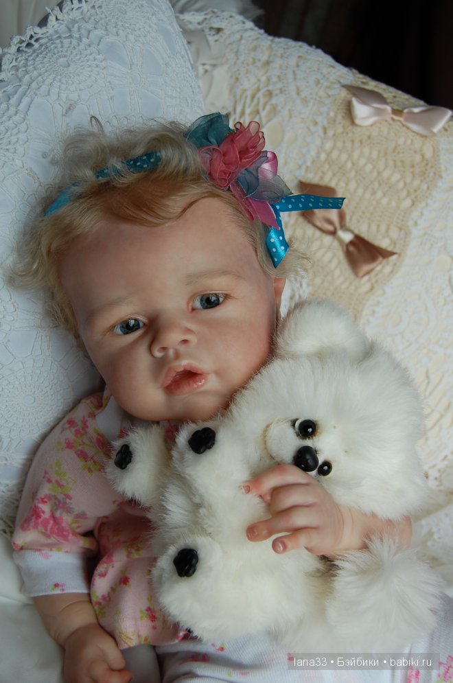 Ангелиночка, нежный ангелок, самая первая из тройняшек реборн (фото 6)
