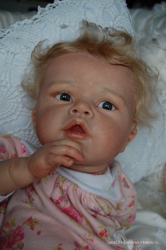 Ангелиночка, нежный ангелок, самая первая из тройняшек реборн (фото 2)