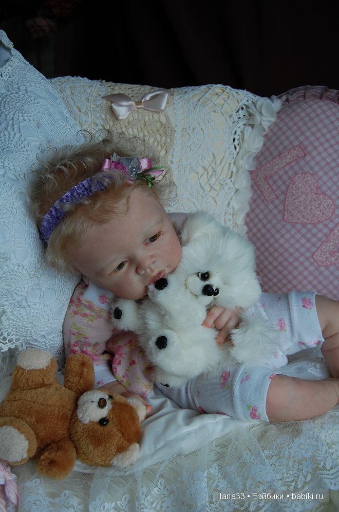 Ангелиночка, нежный ангелок, самая первая из тройняшек реборн (фото 10)