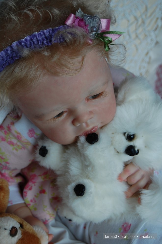 Ангелиночка, нежный ангелок, самая первая из тройняшек реборн (фото 9)