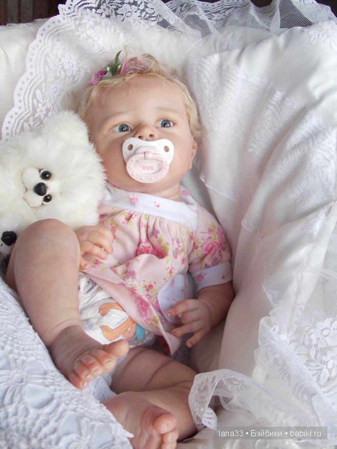 Ангелиночка, нежный ангелок, самая первая из тройняшек реборн