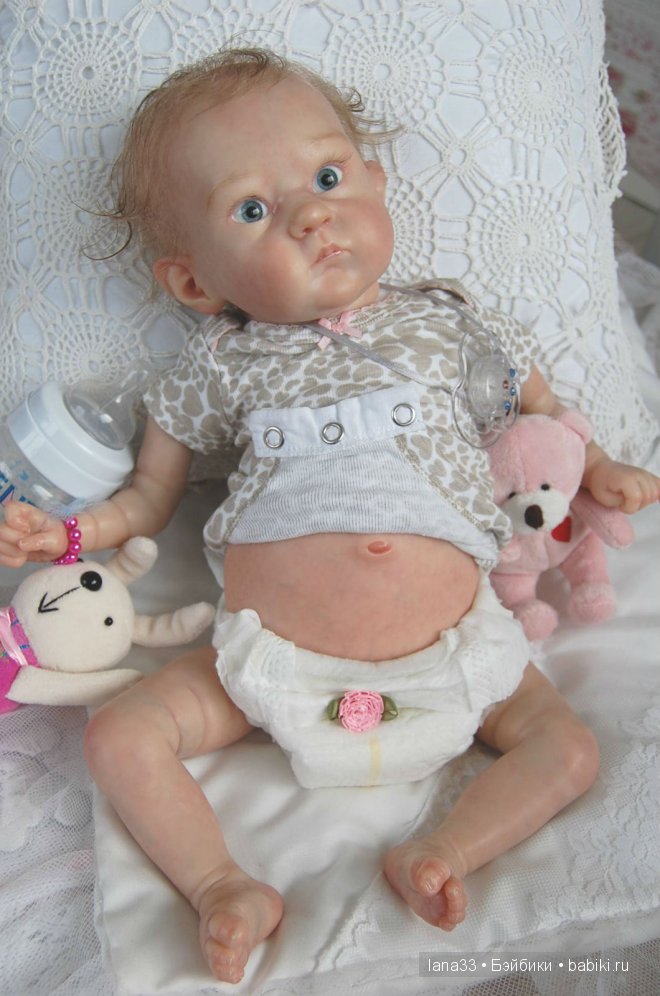 Забавный лопоушек реборн Лиззи | Бэйбики Забавный лопоушек реборн Лиззи