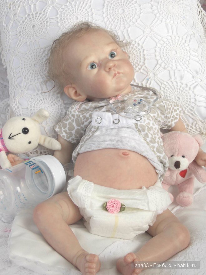 Забавный лопоушек реборн Лиззи | Бэйбики Забавный лопоушек реборн Лиззи