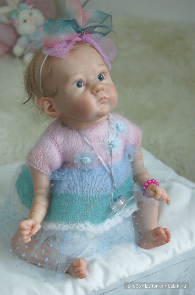 Забавный лопоушек реборн Лиззи | Бэйбики Забавный лопоушек реборн Лиззи