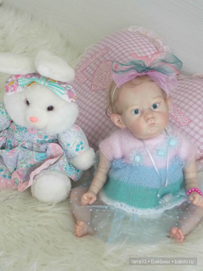 Забавный лопоушек реборн Лиззи | Бэйбики Забавный лопоушек реборн Лиззи
