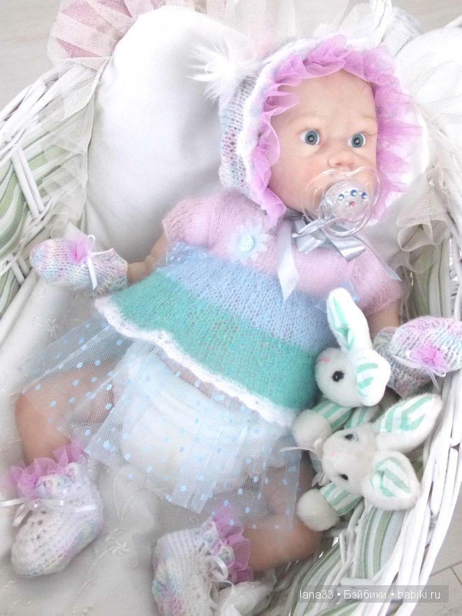 Забавный лопоушек реборн Лиззи | Бэйбики Забавный лопоушек реборн Лиззи (фото 3)