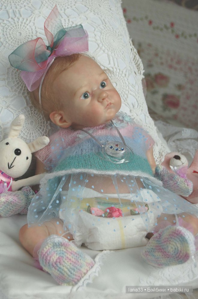 Забавный лопоушек реборн Лиззи | Бэйбики Забавный лопоушек реборн Лиззи