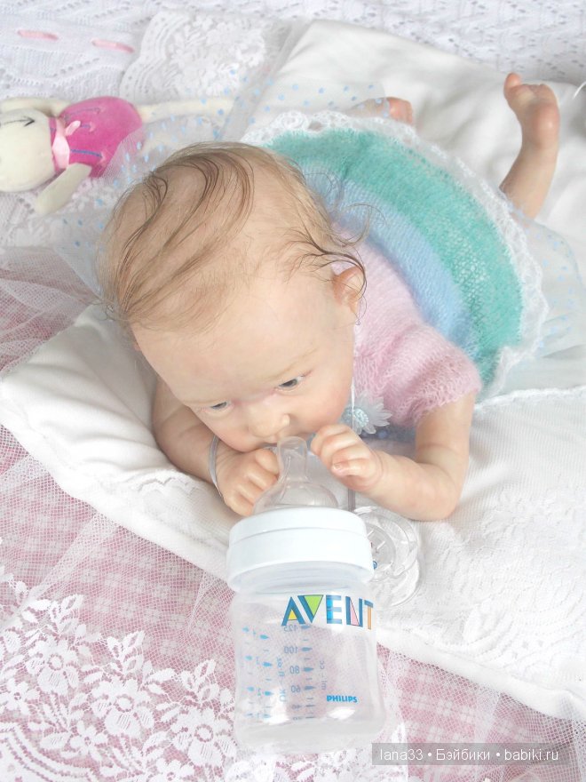 Забавный лопоушек реборн Лиззи | Бэйбики Забавный лопоушек реборн Лиззи