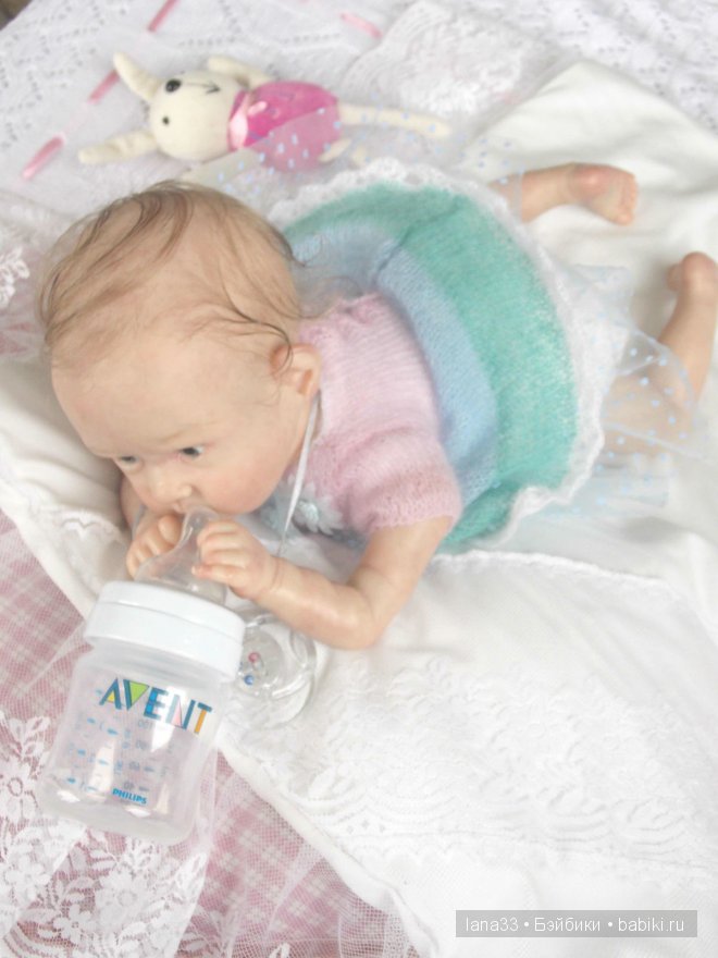 Забавный лопоушек реборн Лиззи | Бэйбики Забавный лопоушек реборн Лиззи