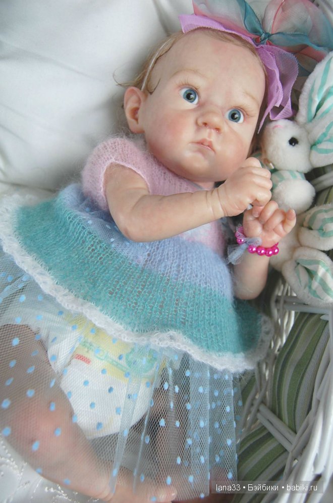 Забавный лопоушек реборн Лиззи | Бэйбики Забавный лопоушек реборн Лиззи