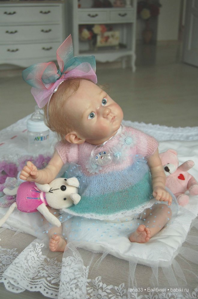 Забавный лопоушек реборн Лиззи | Бэйбики Забавный лопоушек реборн Лиззи (фото 5)